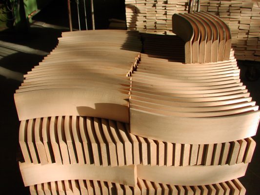 Solid wood bending -made by Curvetta company LTD