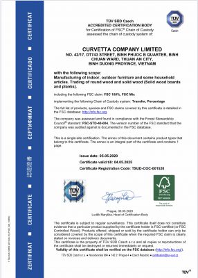 CHỨNG NHẬN FSC TSUD-COC-001520